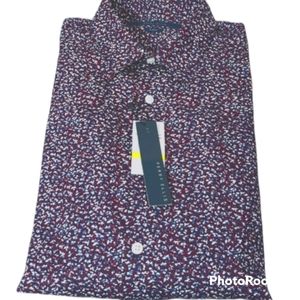 Perry Ellis Mens Button Down Shirt Size Small